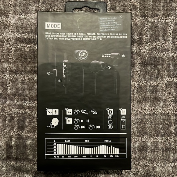 Marshall In-Ear Headphones, Model: MODE - Picture 3 of 4